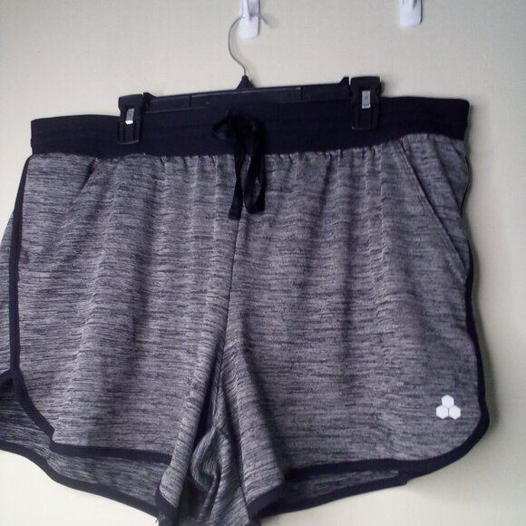 Tek Gear Workout Gear Shorts Women XXL Running Active Athletic Gray Black - Picture 10 of 16